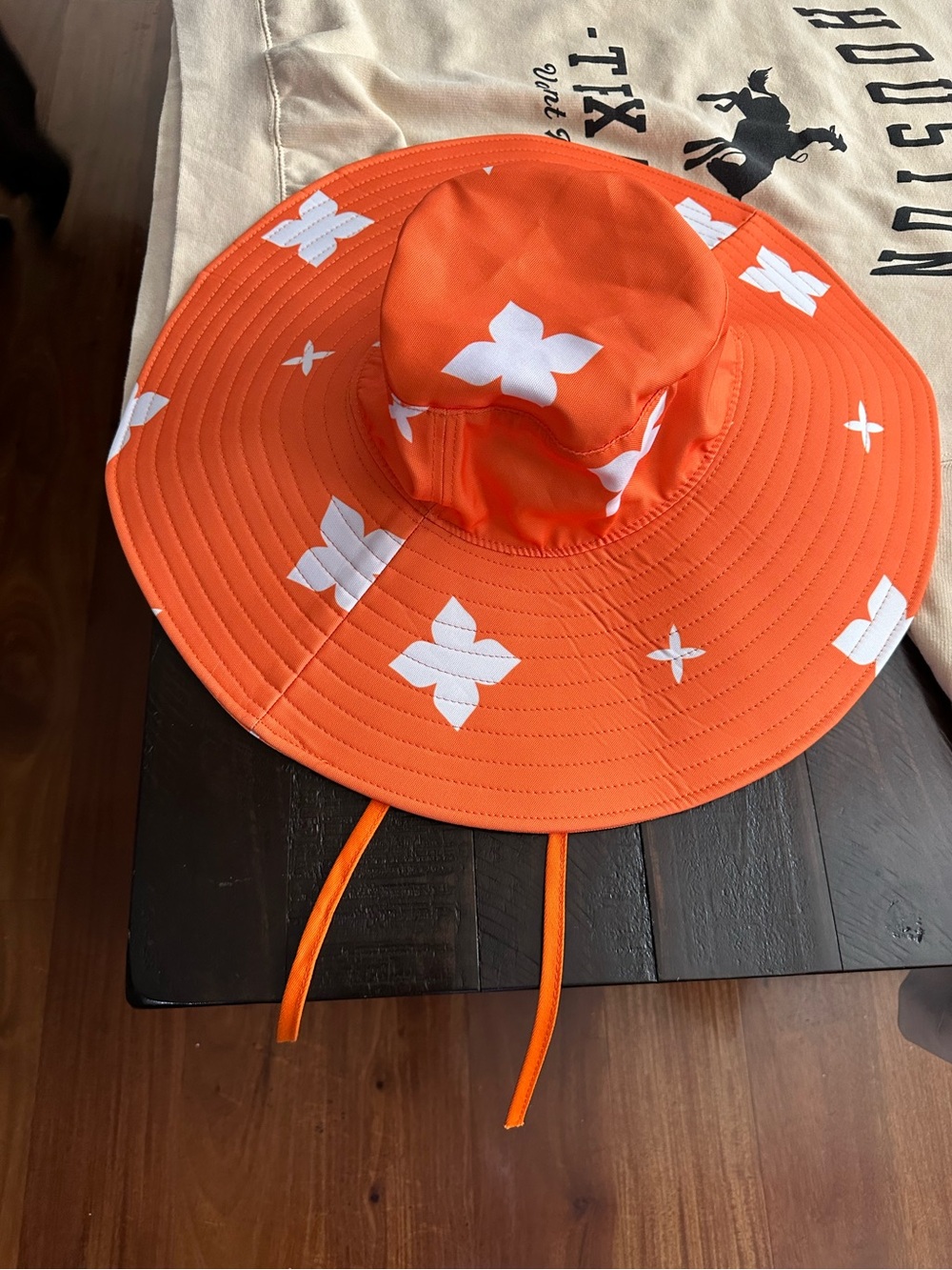 Free People x Casa Clara Palmetto bucket hat wide rim NWT OS Orange